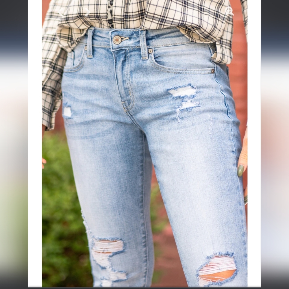 NWT KANCAN MID RISE ANKLE JEANS π - Picture 5 of 12